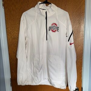 Nike White Ohio State Windbreaker